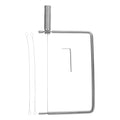 unbranded Stainless Steel Cheese Slicer with Wire Multipurpose Cheese Cutter for Slices Handheld Cheese Slicer for Butters and Cheese Blocks Kitchen Tool – Durable Stainless Steel Construction with Functional, Easy-Use Details