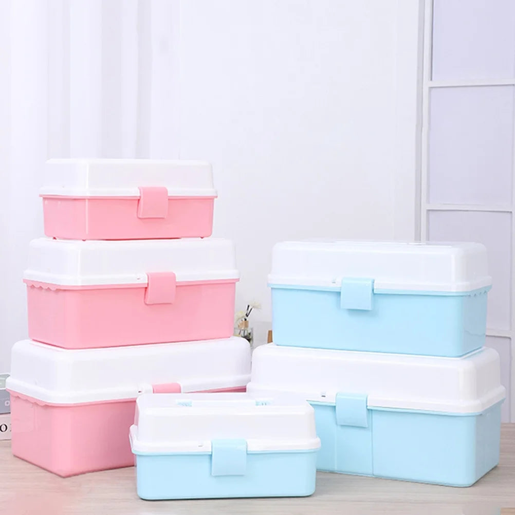 Organizer Boxes Art Tools Storage Container Blue Child – Practical Home Organization with Functional, Easy-Use Details