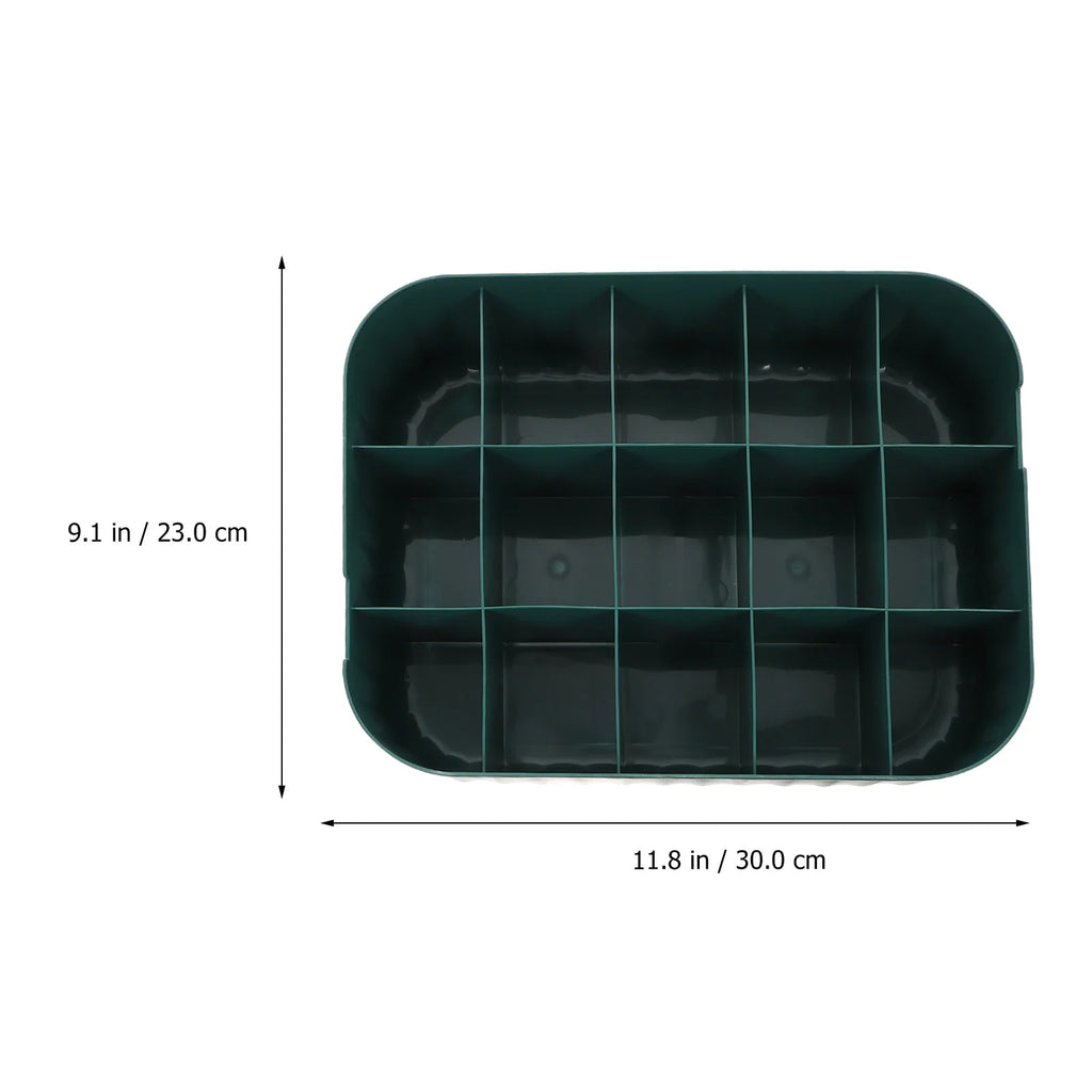 Organizer Bin Storage Box Underwear Drawer Storage Baby 30X23.5X8CM Green – Convenient Family Mealtime Use with Functional, Easy-Use Details