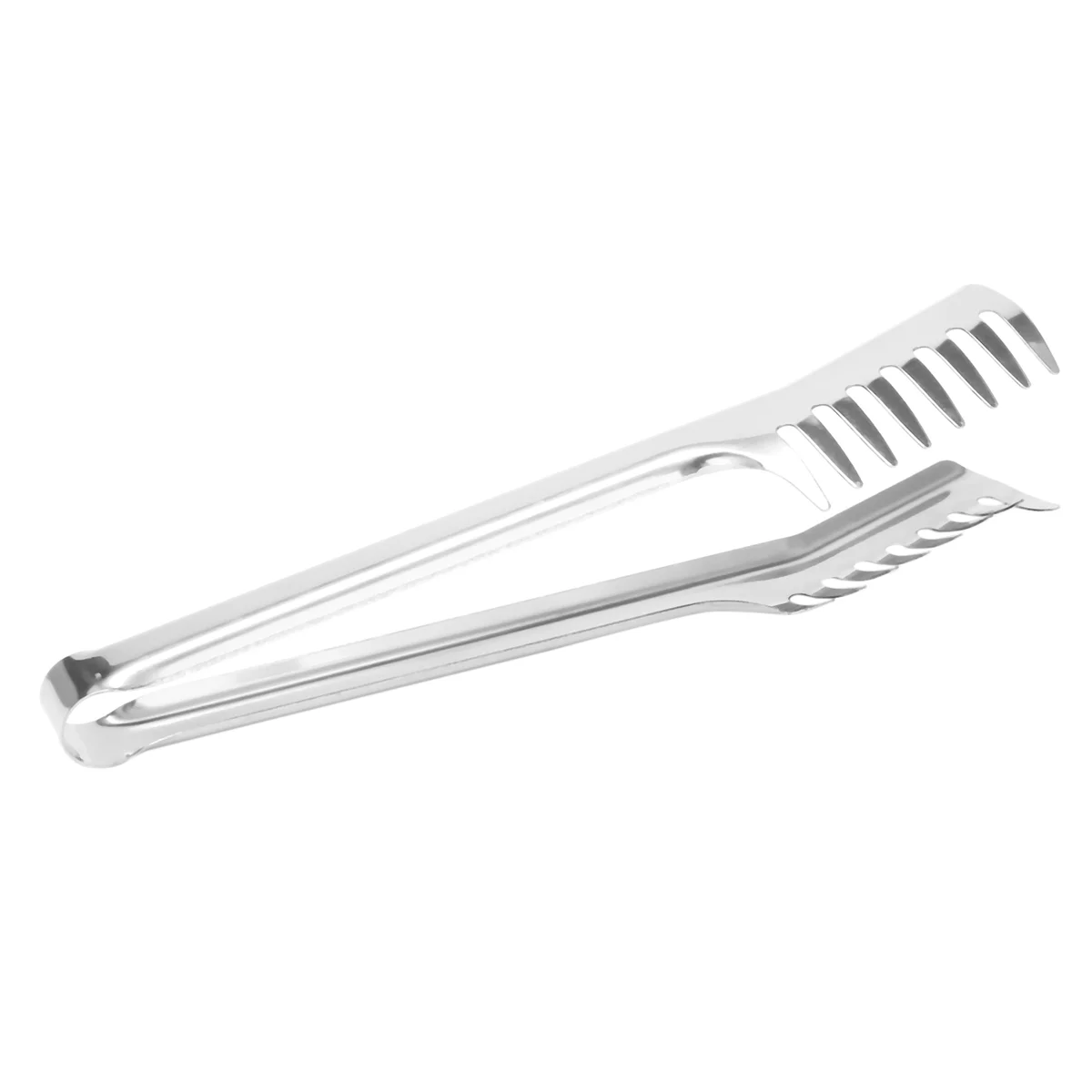 4 Pieces Stainless Steel Spaghetti Server Set Stainless Steel Spaghetti Pasta Tong Pasta Spoon Server Fork,2 x clip 2 x spoon,Silver – Durable Stainless Steel Construction with Functional, Easy-Use Details