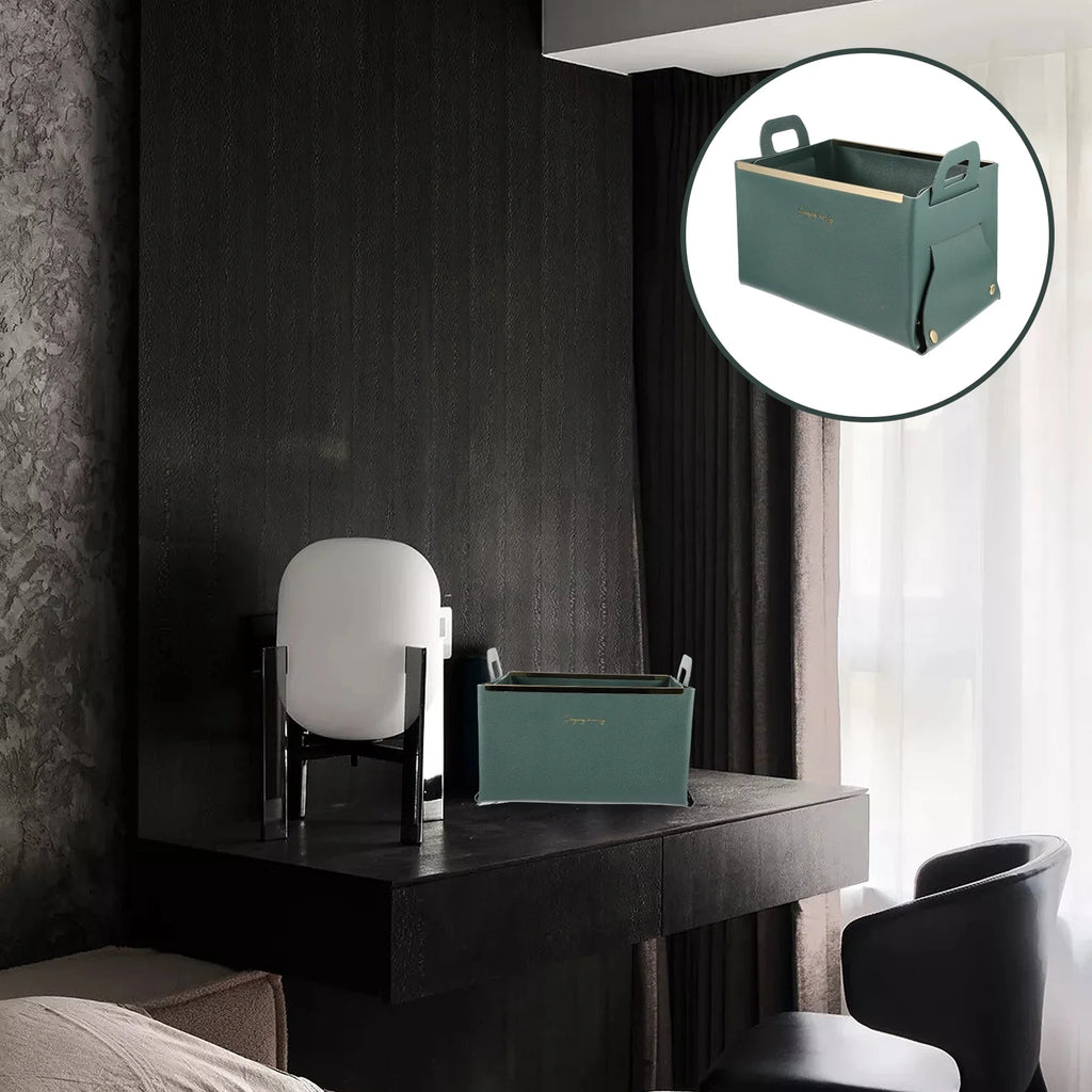 Storage Basket Cube Leather Lightweight Box Home Use Organizer – Practical Home Organization with Functional, Easy-Use Details