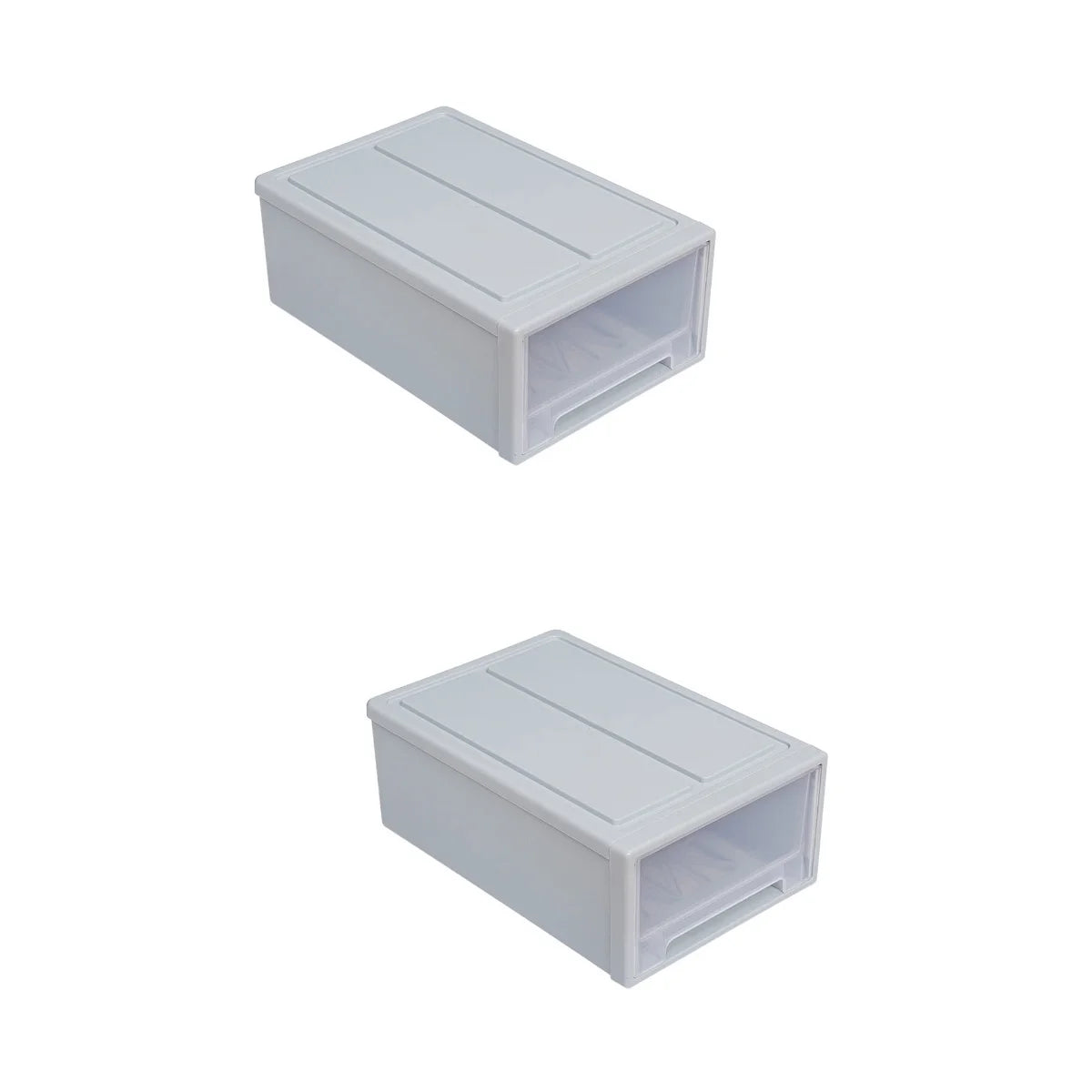 2pcs Drawer Clothes Storage Box- Out Drawer Container for Organizing Mens and Shoes Sandals Wedges Flats Heels and Accessories Blue – Practical Home Organization with Functional, Easy-Use Details