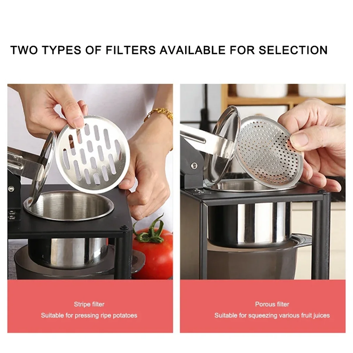 304 Stainless Steel Squeezer Juicer Hand Citrus Manual Juicer Portable Juicer for Kitchen Bar Restaurant – Durable Stainless Steel Construction with Functional, Easy-Use Details