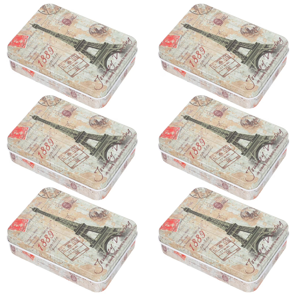 6 Pcs Desktop Storage Boxes Case Pantry Organizers and Clear Greeting Card – Clear-View Organization with Functional, Easy-Use Details