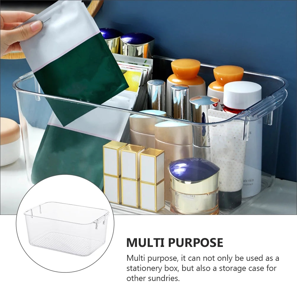 Clear Organizer Drawers Storage Bins Cosmetic Box Sundries Container – Clear-View Organization with Functional, Easy-Use Details