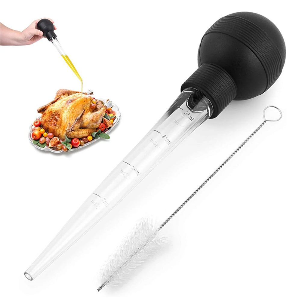 Hiroekza Turkey Baster 28ml Meat Baster Kitchen Utensil For Turkey Beef Pork Roasting Chicken Kitchen Gadgets Clearance – Everyday Kitchen Functionality with Functional, Easy-Use Details