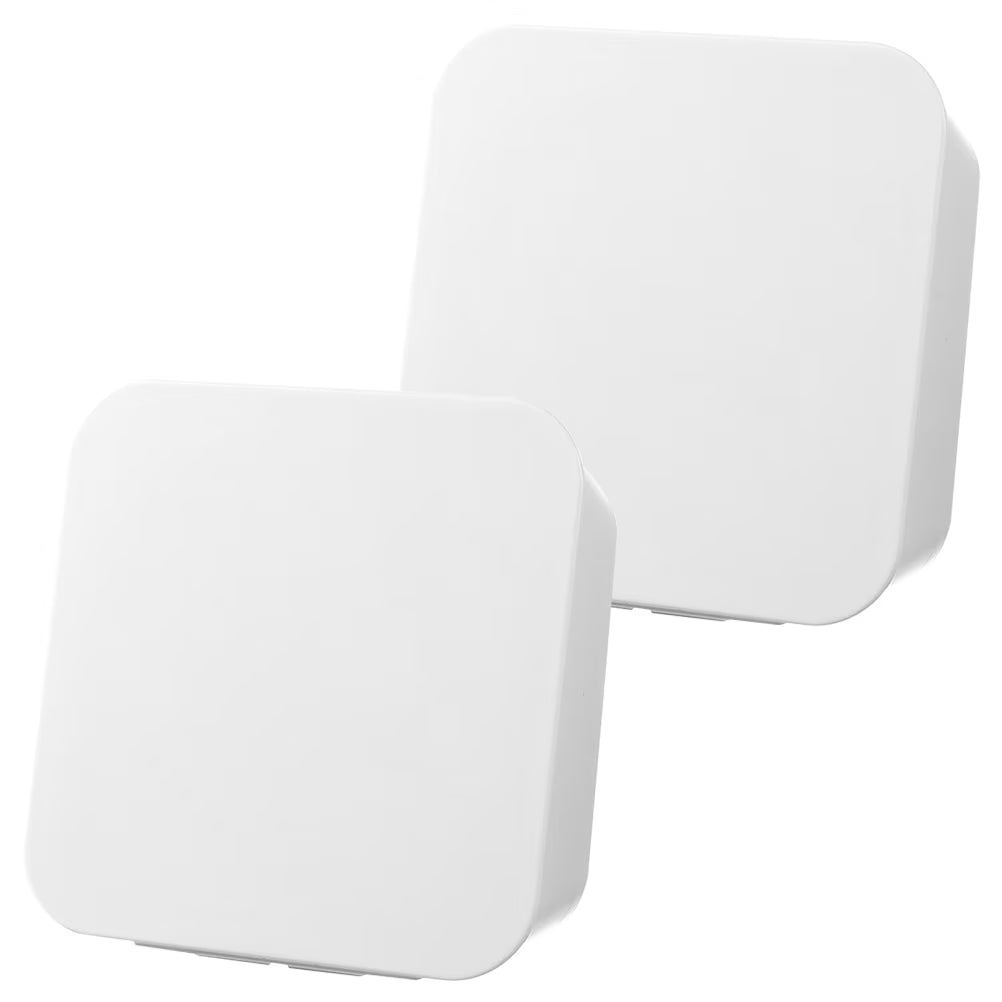 2 Pcs Wall-mounted Boxes Small Apartment Storage Box 14x5.5x14cm White – Space-Saving Hanging Design with Functional, Easy-Use Details