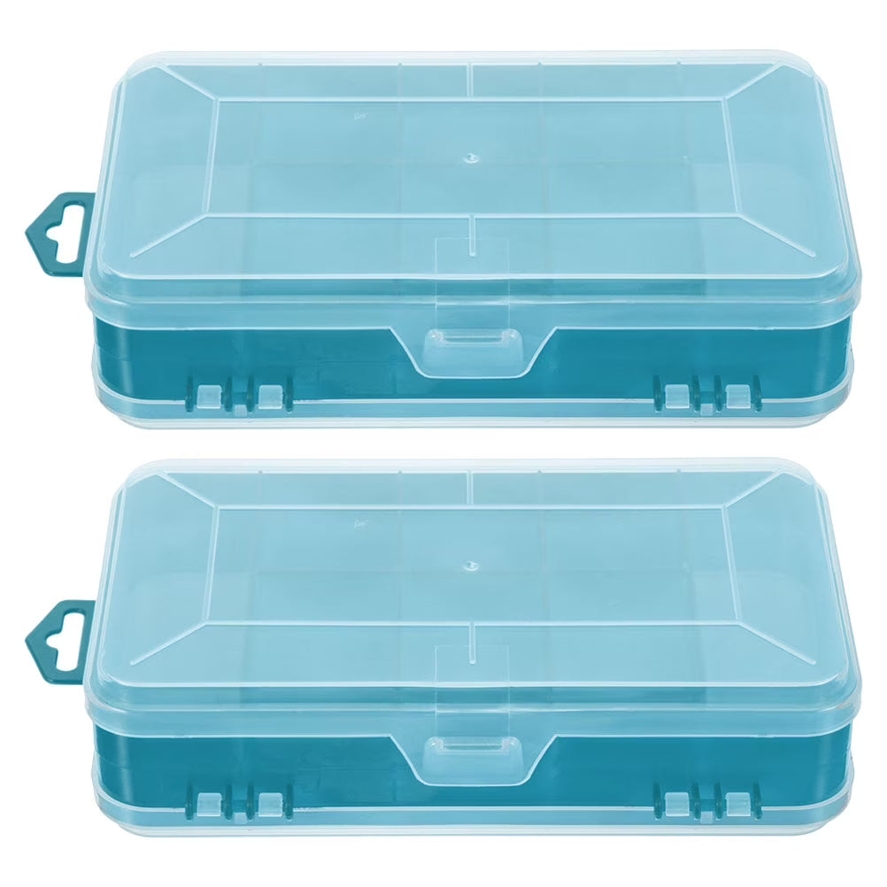 2 Pcs Small Parts Container Plastic Storage Containers Storage Box Green 18.00X9.00X4.00CM – Convenient Multi-Piece Set with Functional, Easy-Use Details