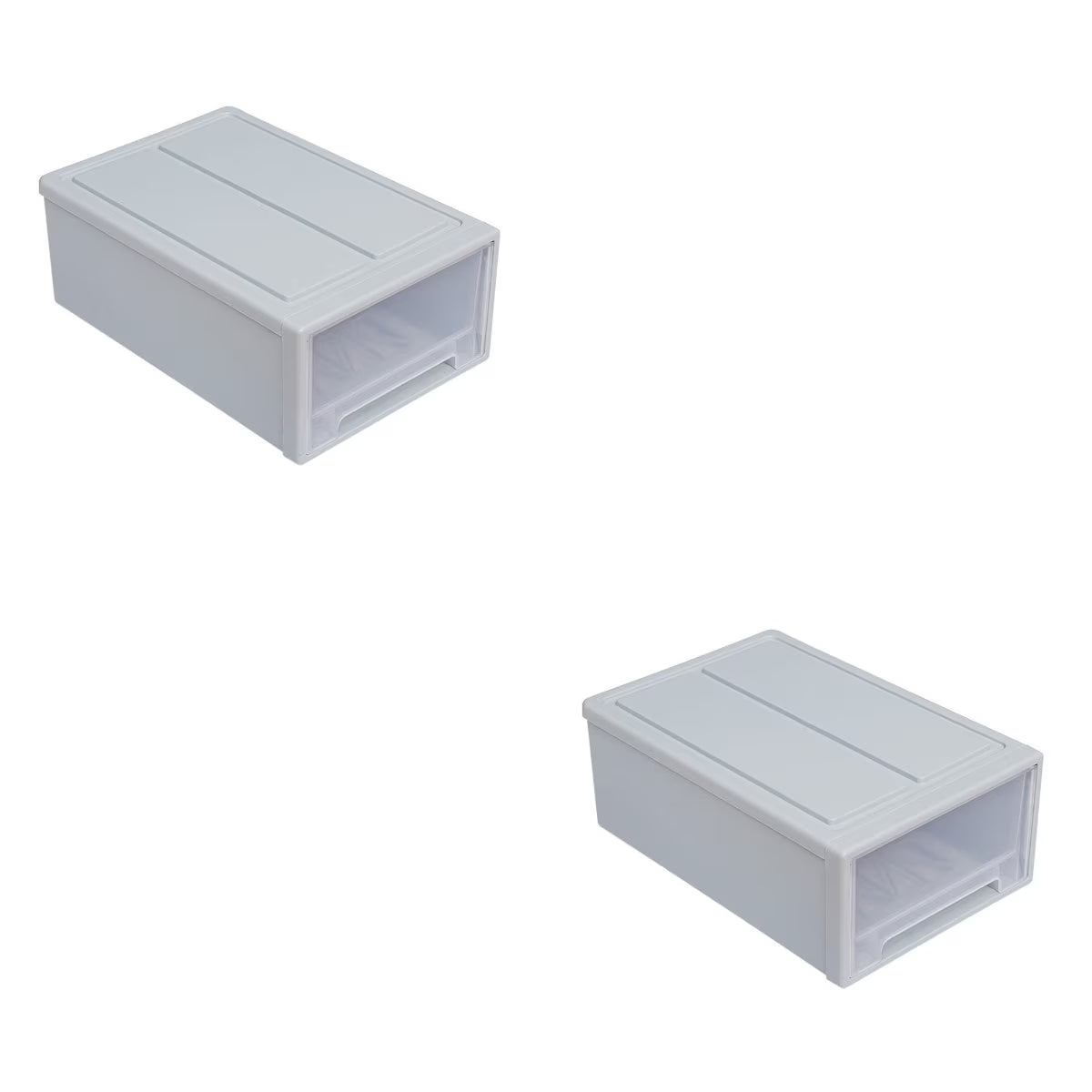 2pcs Drawer Clothes Storage Box- Out Drawer Container for Organizing Mens and Shoes Sandals Wedges Flats Heels and Accessories Blue – Practical Home Organization with Functional, Easy-Use Details