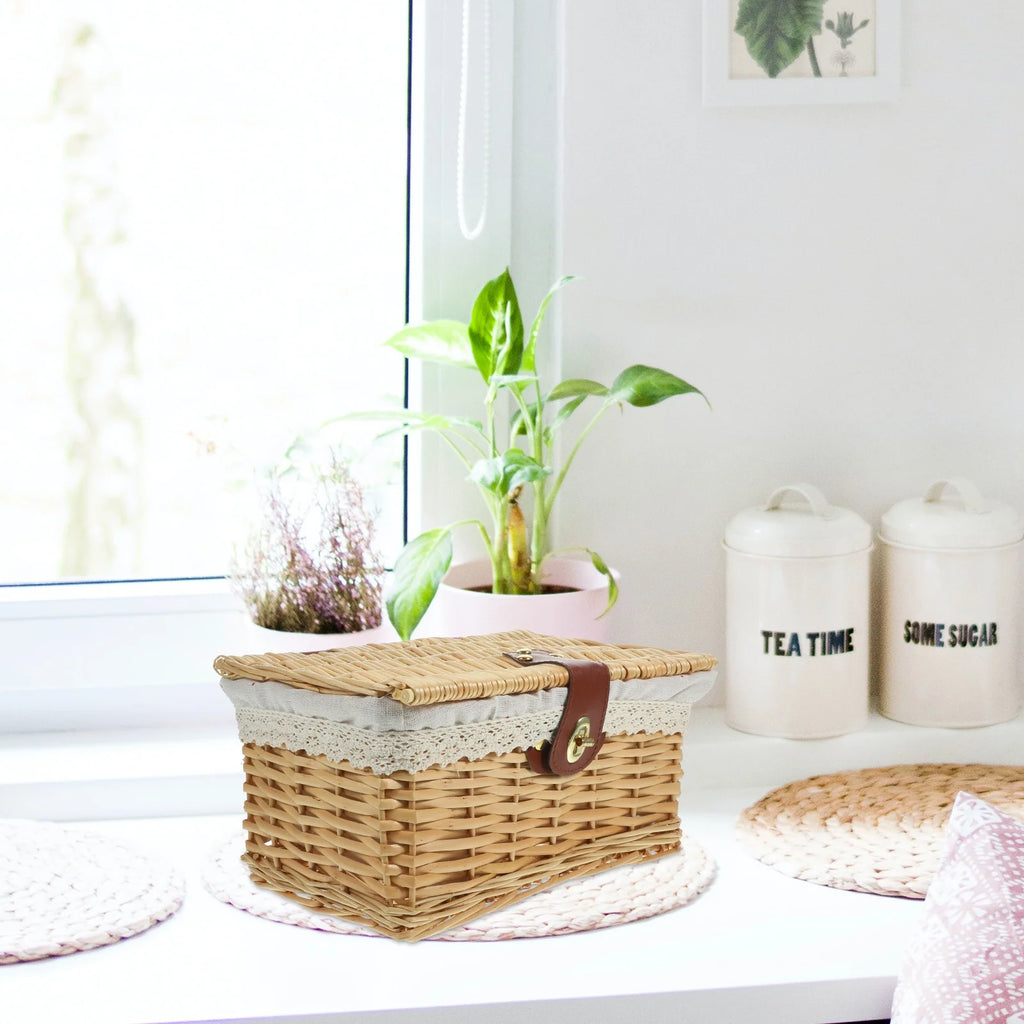 Shelf Storage Boxes Tote Bins for with Lid Toy Organizer Sundries Container – Everyday Household Format with Functional, Easy-Use Details
