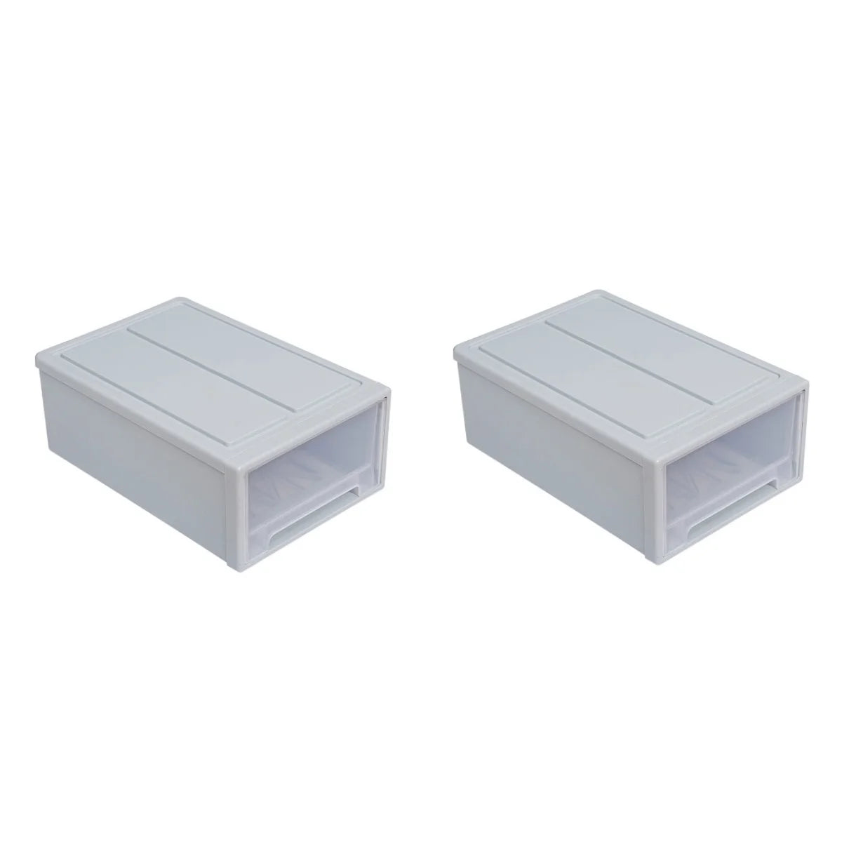 2pcs Drawer Clothes Storage Box- Out Drawer Container for Organizing Mens and Shoes Sandals Wedges Flats Heels and Accessories Blue – Practical Home Organization with Functional, Easy-Use Details