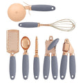 7-Piece Kitchen Gadget Set Copper Coated Stainless Steel Tableware with Soft Touch Handle – Convenient Carry Handles with Functional, Easy-Use Details