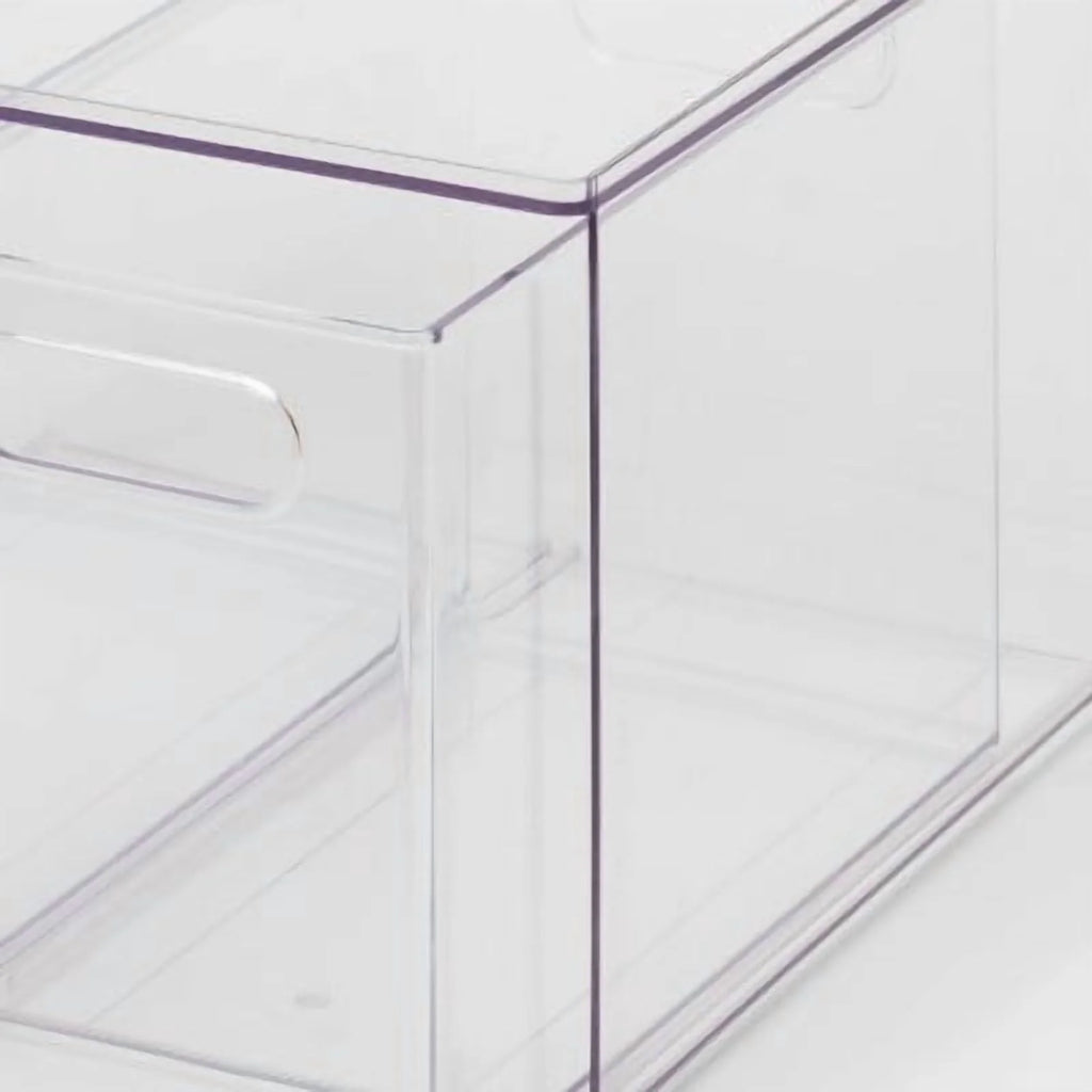 All Purpose 2 Drawer Storage ClearAcrylic Utility Bins,1352 Volume,H 12.6D 12.2 – Practical Home Organization with Functional, Easy-Use Details