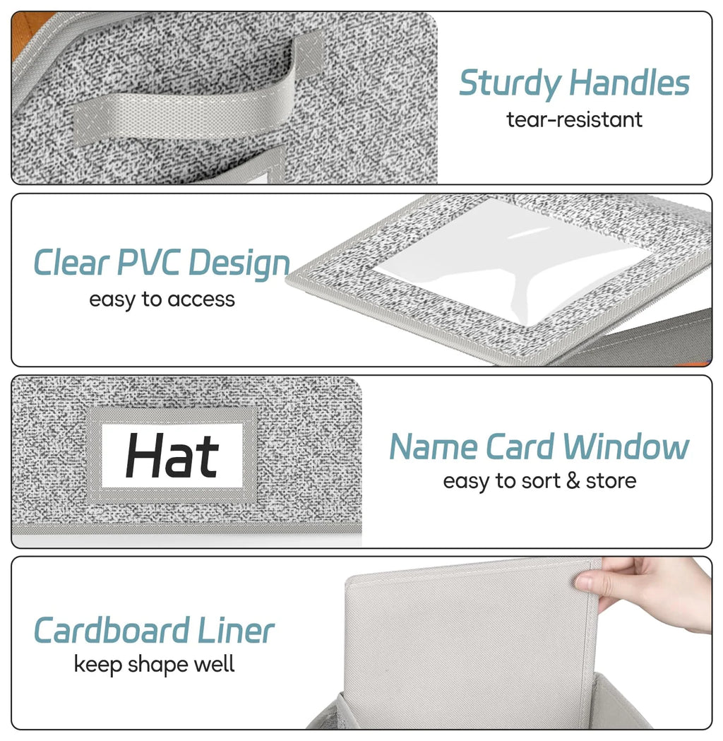 2 Pcs Stackable Hat Storage for Baseball Caps Holds up to 24 Caps Hat Organizer for Closet Sturdy Snapback Boxes for Men with Cardboard Grey – Stackable Organization with Functional, Easy-Use Details