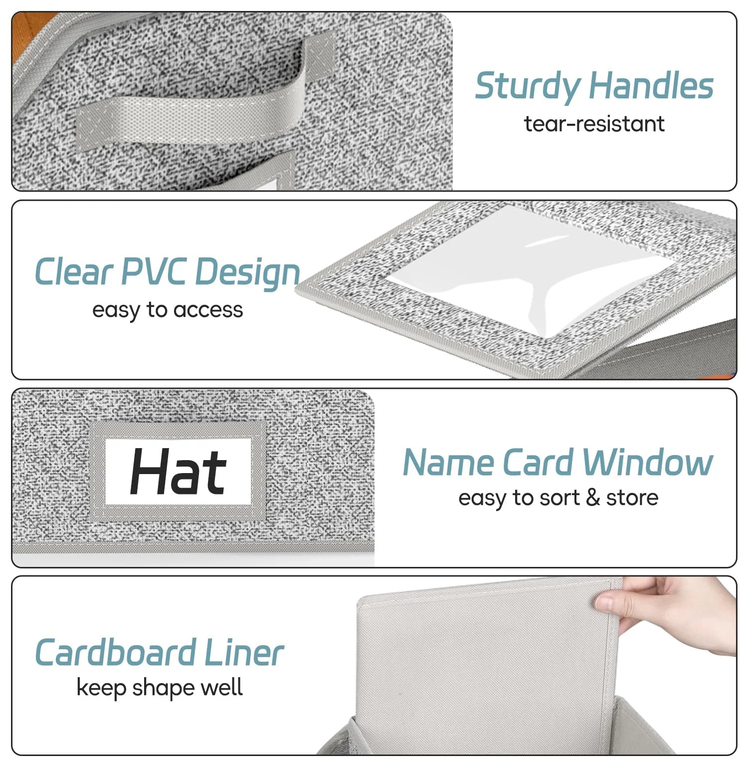 2 Pcs Stackable Hat Storage for Baseball Caps Holds up to 24 Caps Hat Organizer for Closet Sturdy Snapback Boxes for Men with Cardboard Grey – Stackable Organization with Functional, Easy-Use Details