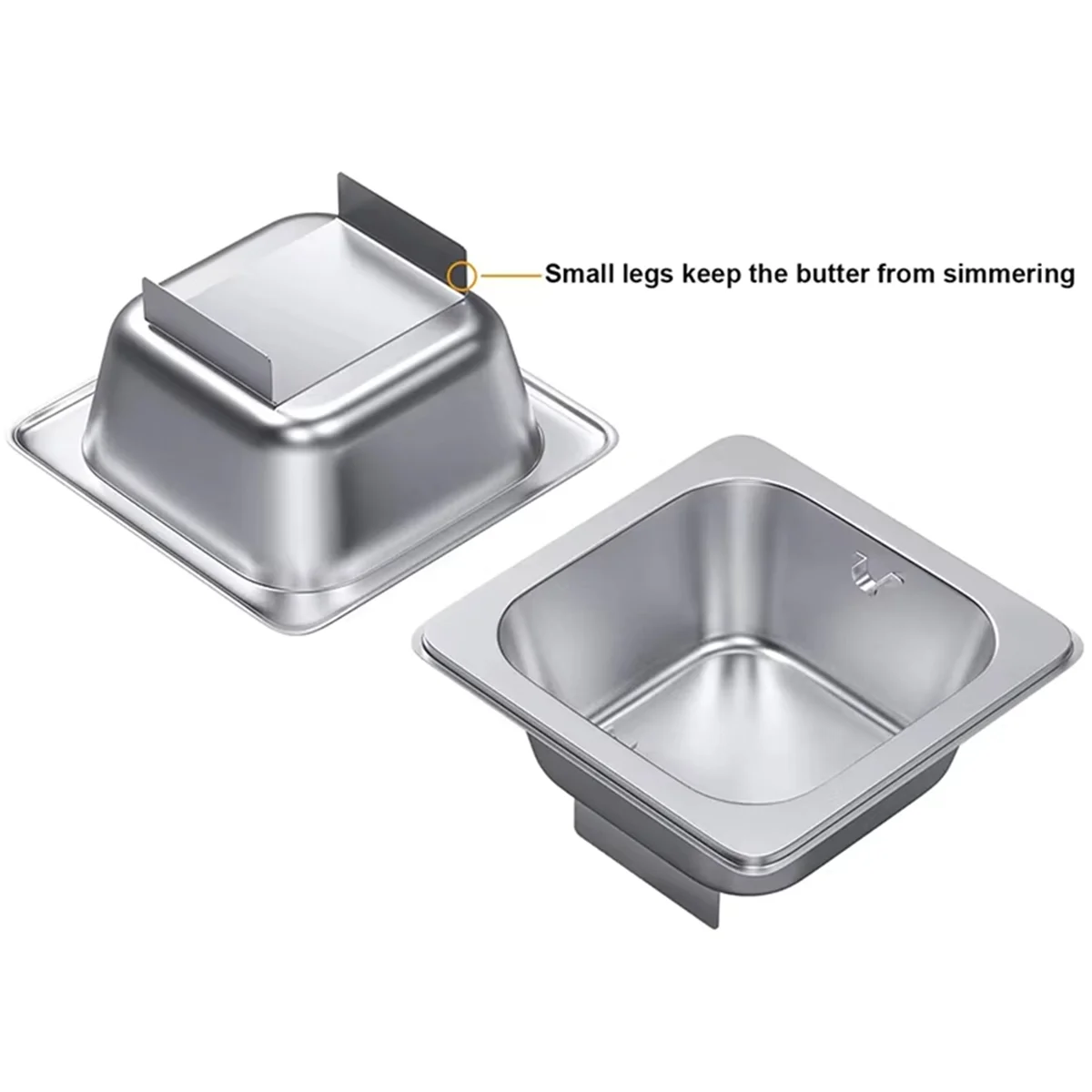 Stainless Steel Butter Wheel - Melted Dispenser for Even Spreading Essential Kitchen Gadget American Burgers – Durable Stainless Steel Construction with Functional, Easy-Use Details