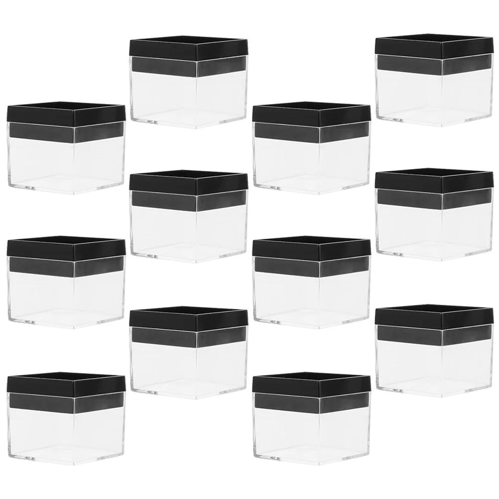 12 Pcs Specimen Boxes Capsules Small Item Storage Box Baby 4.2X4.2X3.3CM – Convenient Multi-Piece Set with Functional, Easy-Use Details