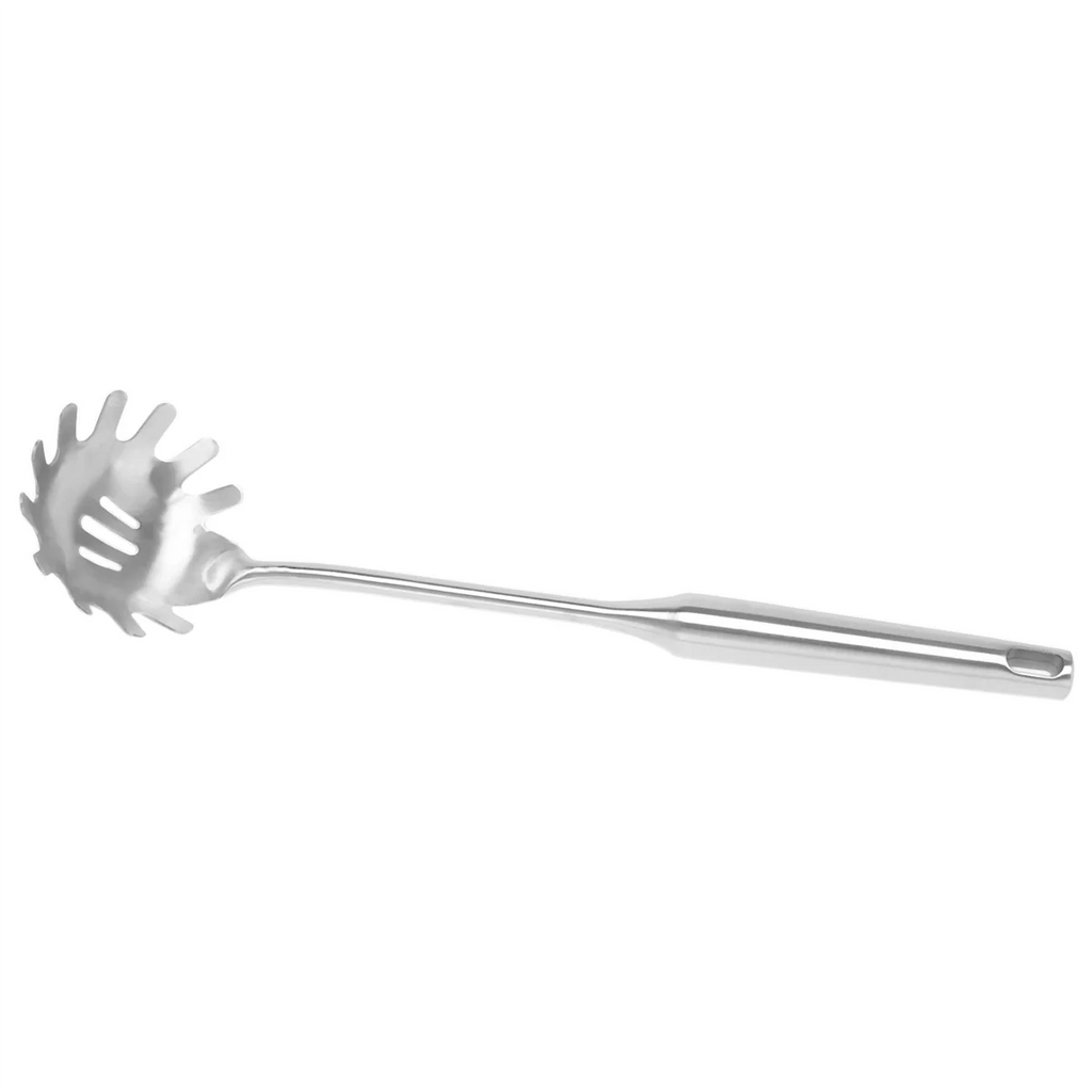 4 Pieces Stainless Steel Spaghetti Server Set Stainless Steel Spaghetti Pasta Tong Pasta Spoon Server Fork,2 x clip 2 x spoon,Silver – Durable Stainless Steel Construction with Functional, Easy-Use Details