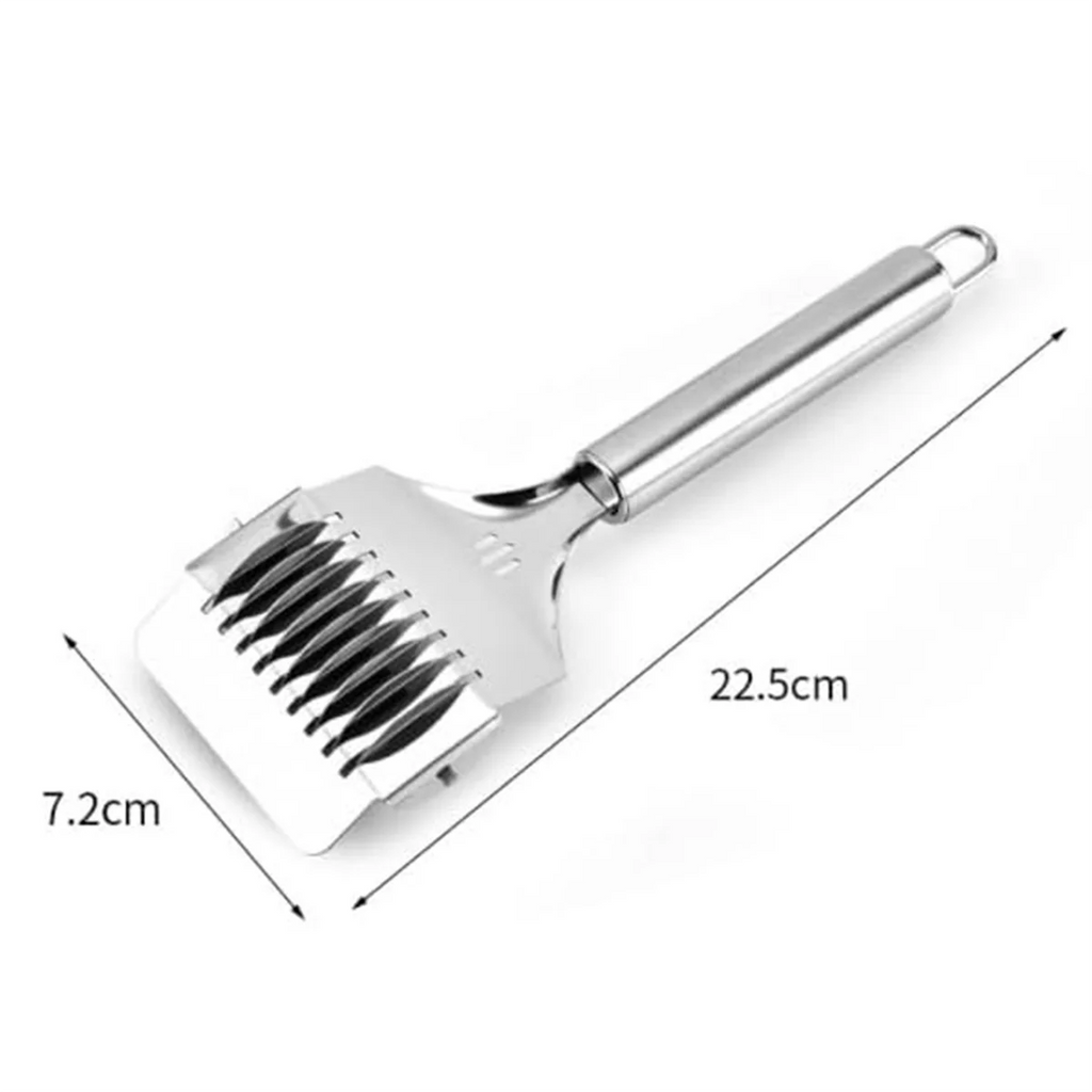High Grade Stainless Steel Noodle Lattice Roller Dough Cutter for Kitchen Cooking Tools – Durable Stainless Steel Construction with Functional, Easy-Use Details