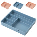 4 Pcs Office Storage Bins Drawers Four Grid Box Four-grid Compartment Case – Compartmented Organization with Functional, Easy-Use Details
