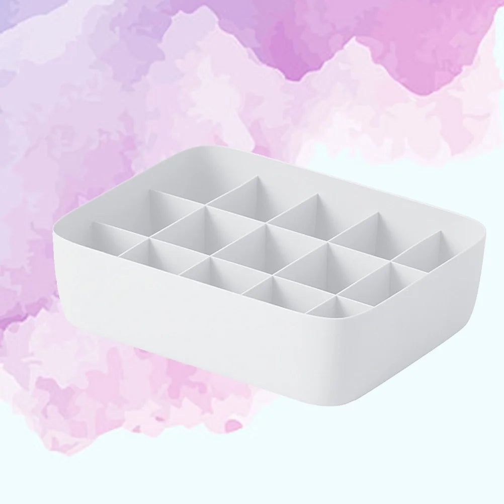 3pcs Underwear Storage Box Plastic Storage Basket Stackable Storage Container with 15-Compartment Divider for Bra Panties Socks(White) – Everyday Household Format with Functional, Easy-Use Details