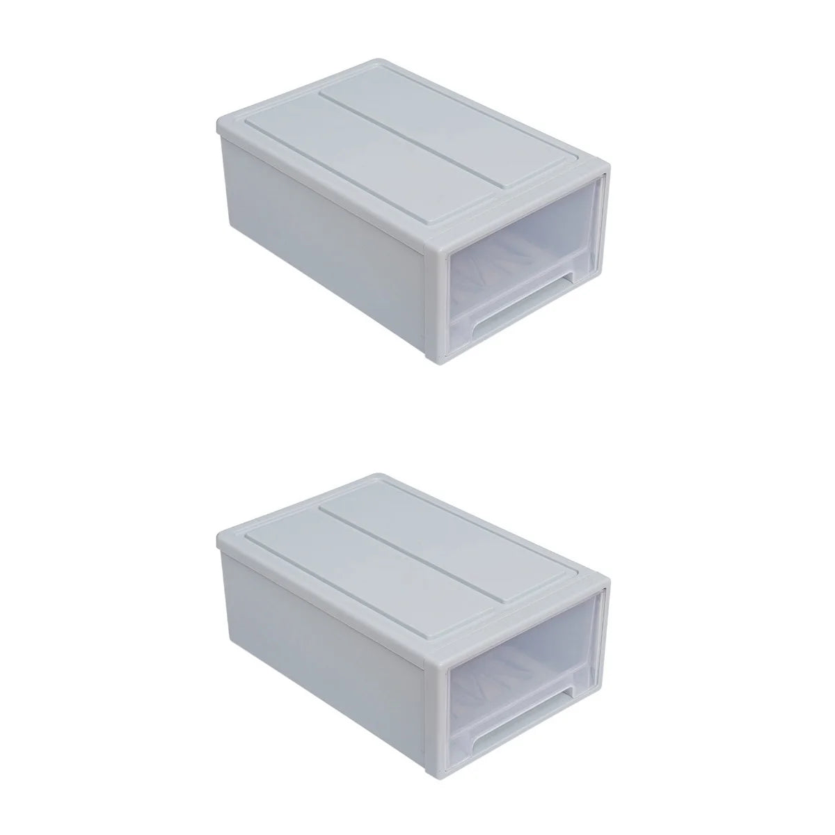 2pcs Drawer Clothes Storage Box- Out Drawer Container for Organizing Mens and Shoes Sandals Wedges Flats Heels and Accessories Blue – Practical Home Organization with Functional, Easy-Use Details