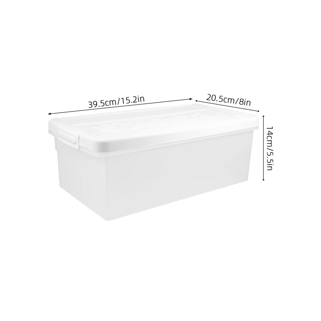 Book Storage Box Office Travel 39.50X20.50X14.00CM White – Practical Home Organization with Functional, Easy-Use Details