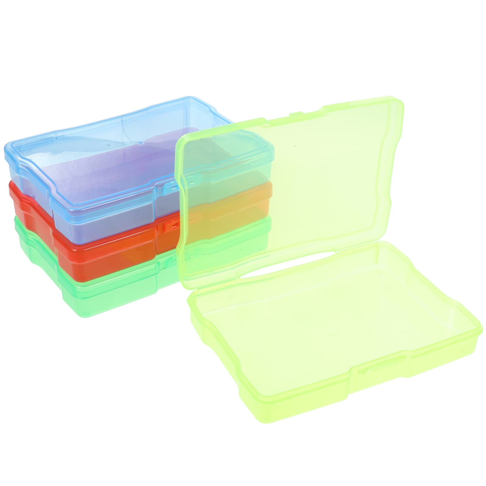 4 Pcs Cards Organizer Hardware Electronic Component Storage Box Postcard – Convenient Multi-Piece Set with Functional, Easy-Use Details