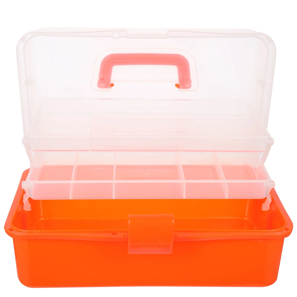 Wicker Three Layer Storage Box Household Tool Box Office 32X17CM Orange – Practical Home Organization with Functional, Easy-Use Details