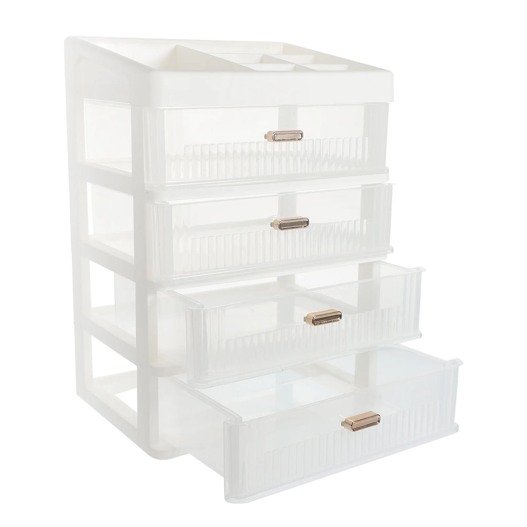 Skincare Desktop Storage Box 32.00X23.00X17.00CM White – Practical Home Organization with Functional, Easy-Use Details