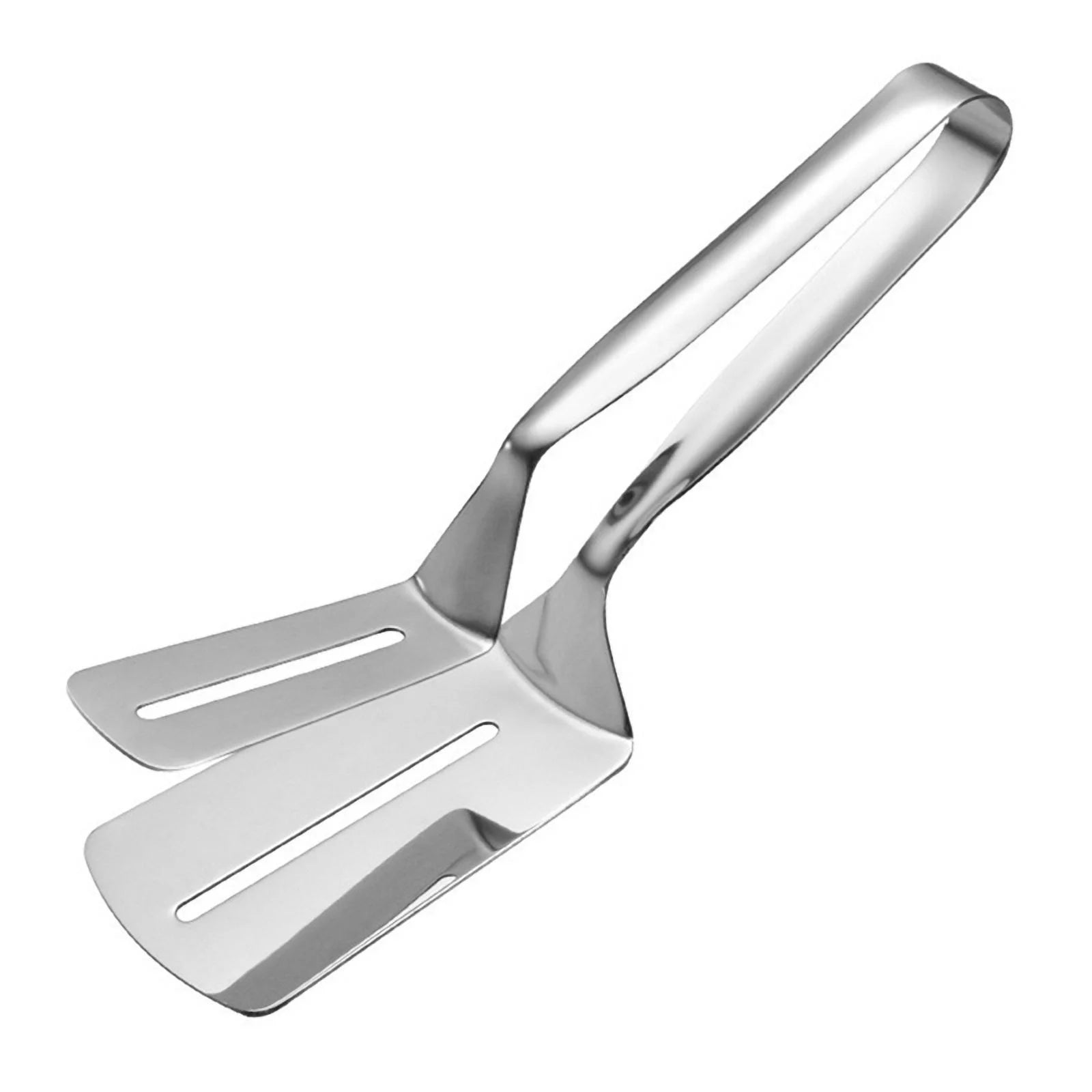 Stainless Steel Double-Sided Shovel Clip Stainless Steel Spatula Kitchen Tongs,Grill Clamp Flipping Spat – Durable Stainless Steel Construction with Functional, Easy-Use Details