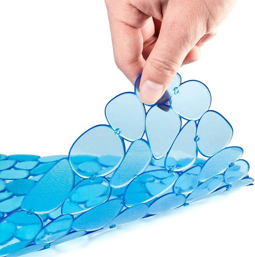 Bligli Pebble Sink Mat 2-Pack - PVC Kitchen Protector for Stainless Steel/Ceramic Dish Drying Mat for Dishes 15.7" x 11.8" Blue – Durable Stainless Steel Construction with Functional, Easy-Use Details
