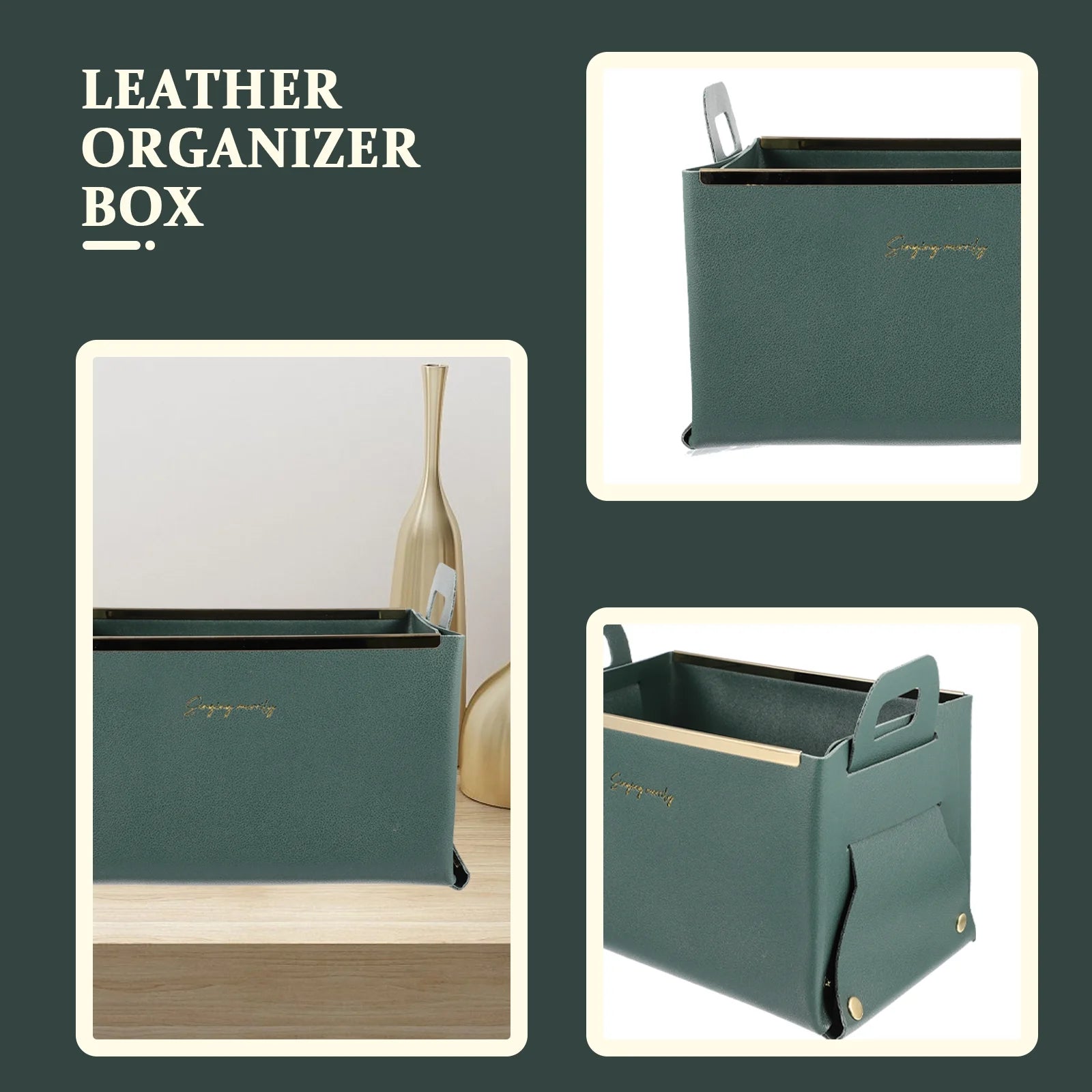 Storage Basket Cube Leather Lightweight Box Home Use Organizer – Practical Home Organization with Functional, Easy-Use Details