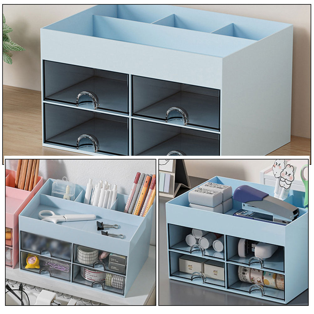 Storage Drawers Box Structure Multi-function Stationery Organizer – Everyday Household Format with Functional, Easy-Use Details