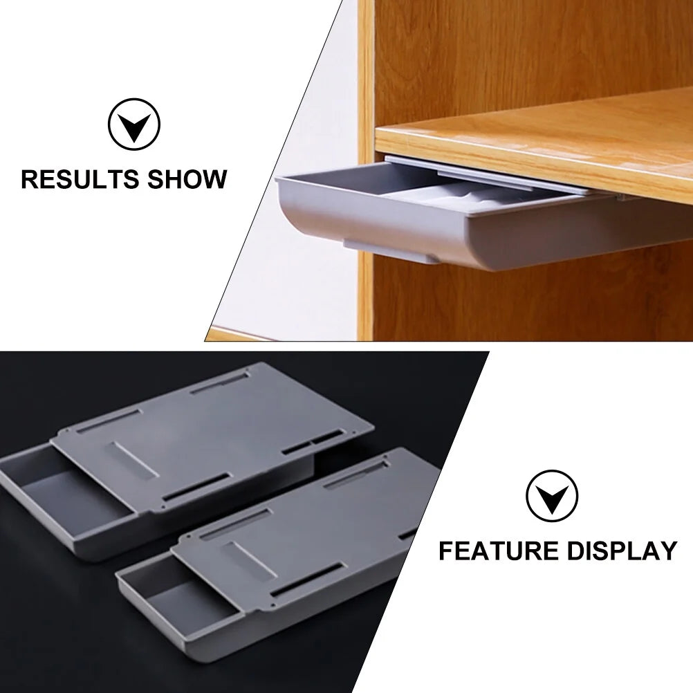 Wire Punch Free Storage Box Hanging Container Drawer Office – Space-Saving Hanging Design with Functional, Easy-Use Details