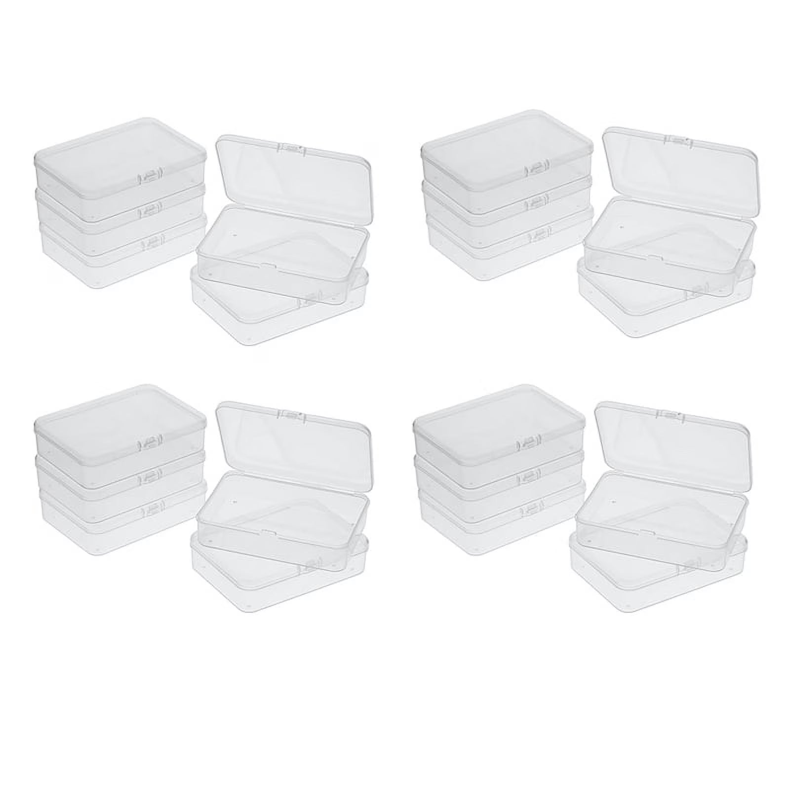 20Pcs Mini Plastic Storage Containers Box with Lid for Collecting Small Items Beads Jewelry Cards Crafts – Secure Lid Design with Functional, Easy-Use Details