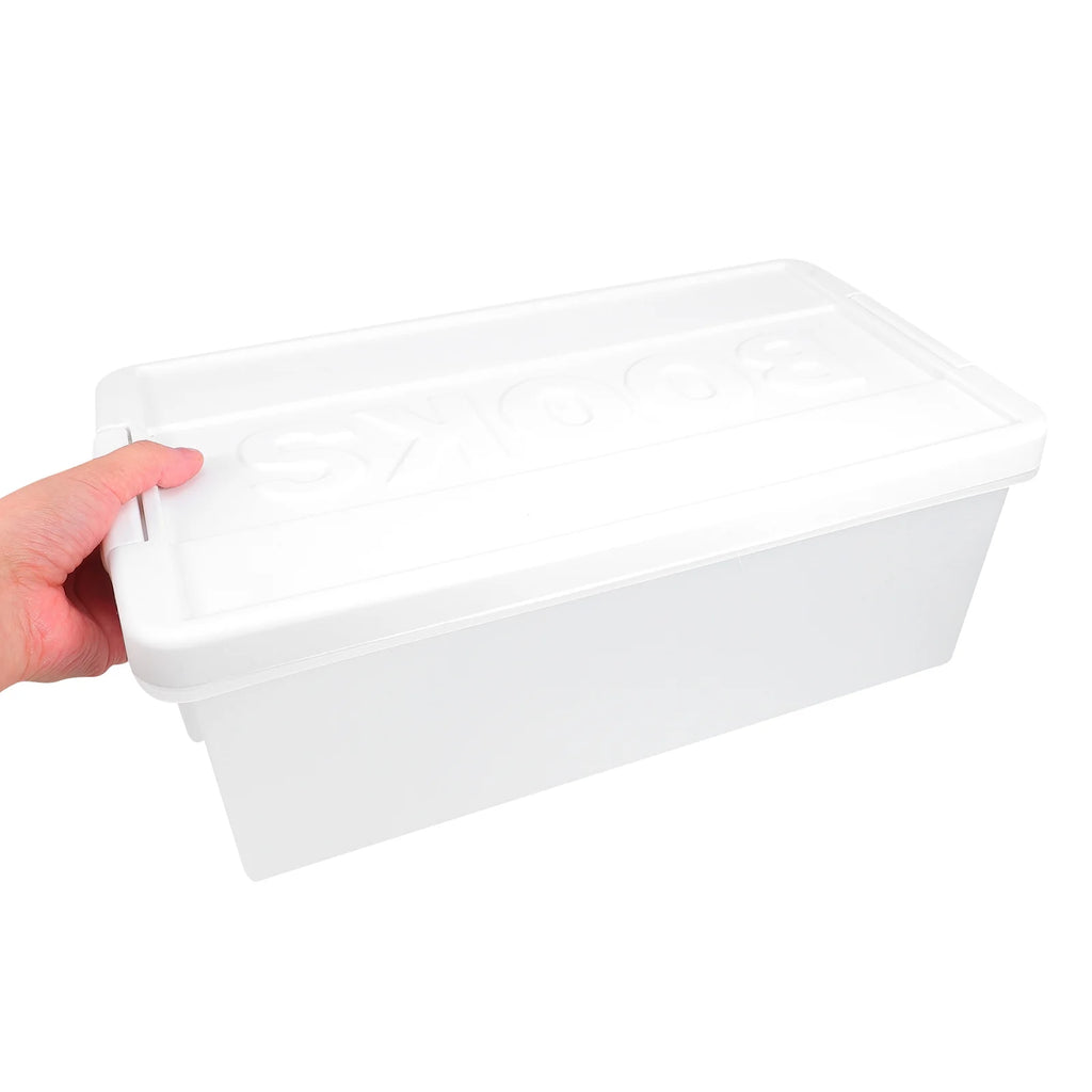 Book Storage Box Office Travel 39.50X20.50X14.00CM White – Practical Home Organization with Functional, Easy-Use Details