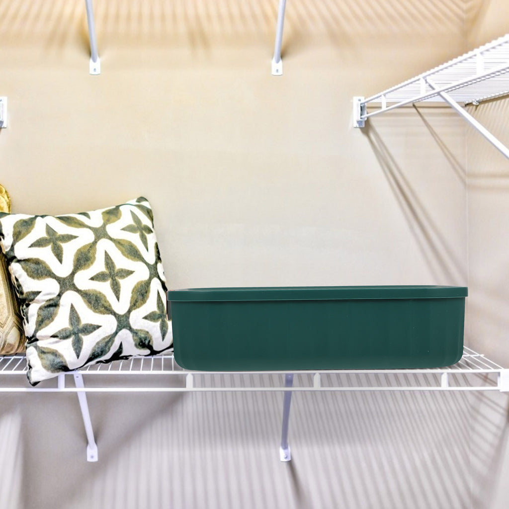 Organizer Bin Storage Box Underwear Drawer Storage Baby 30X23.5X8CM Green – Convenient Family Mealtime Use with Functional, Easy-Use Details