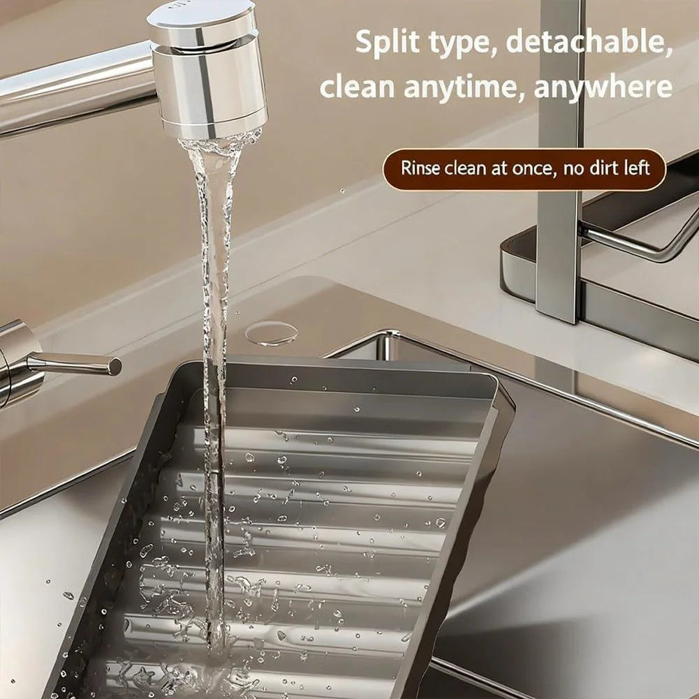 Kitchen Pot Lid Storage Rack Stainless Steel Pot Lid Holder While Cooking & Spoon Rest Multifunctional Pot Lid Organizer with Removable Drip Tray for Countertop Space-Saving Lid Rack – Durable Stainless Steel Construction with Functional, Easy-Use Details