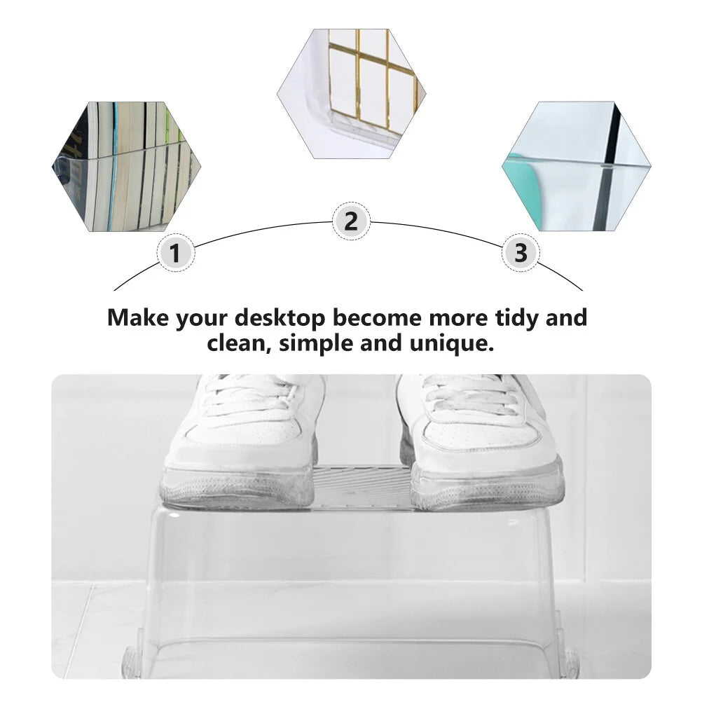 Clear Organizer Drawers Storage Bins Cosmetic Box Sundries Container – Clear-View Organization with Functional, Easy-Use Details