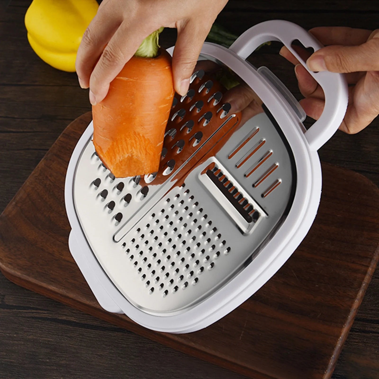 Grater Well-crafted Handheld Cheese Grater - Cheese Grater With Soft Handle - Grater For Kitchen Spices Ginger - Stainless Steel Cheese Shredder - Lemon Zester To Kitchen Gadgets Clearance – Convenient Carry Handles with Functional, Easy-Use Details