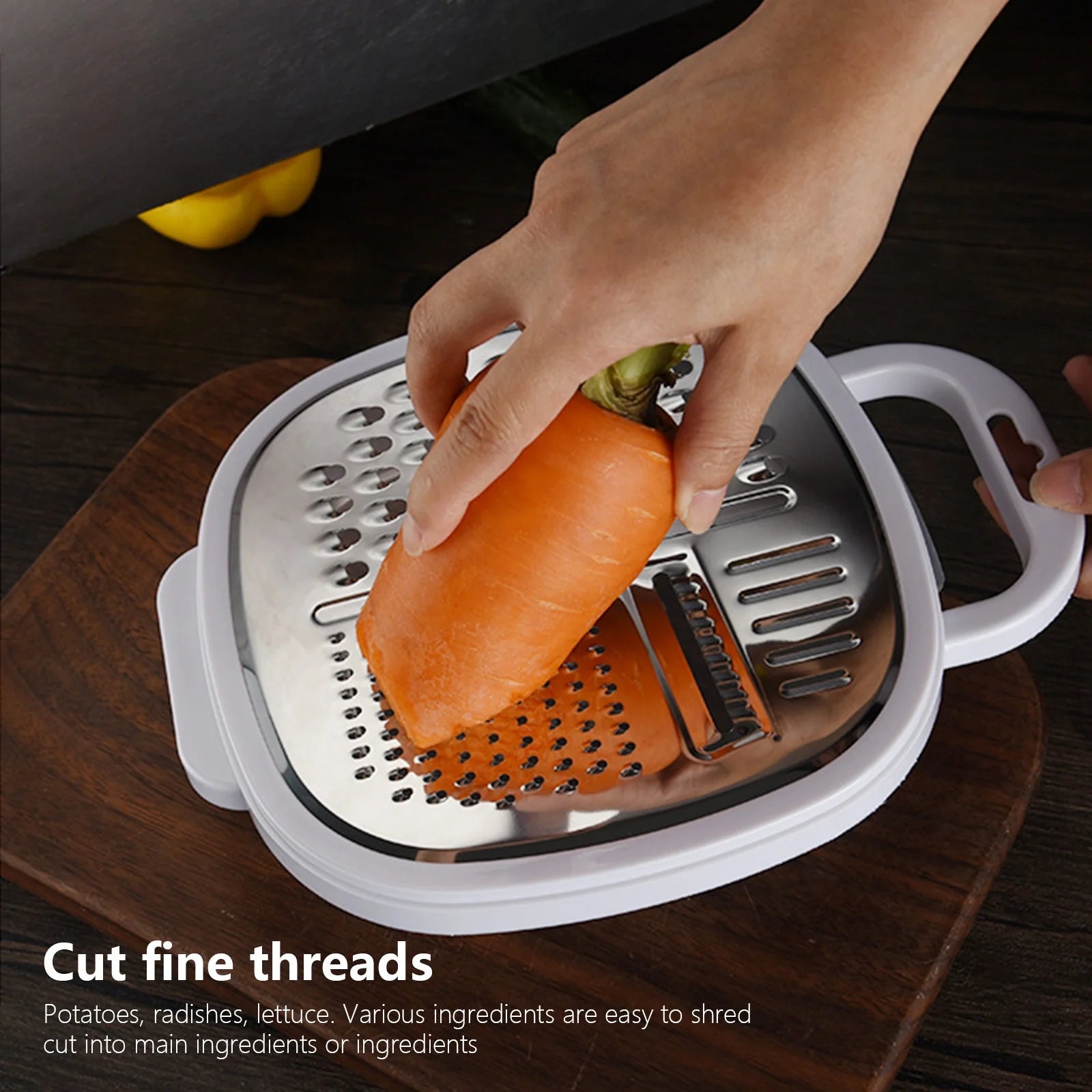 Grater Well-crafted Handheld Cheese Grater - Cheese Grater With Soft Handle - Grater For Kitchen Spices Ginger - Stainless Steel Cheese Shredder - Lemon Zester To Kitchen Gadgets Clearance – Convenient Carry Handles with Functional, Easy-Use Details