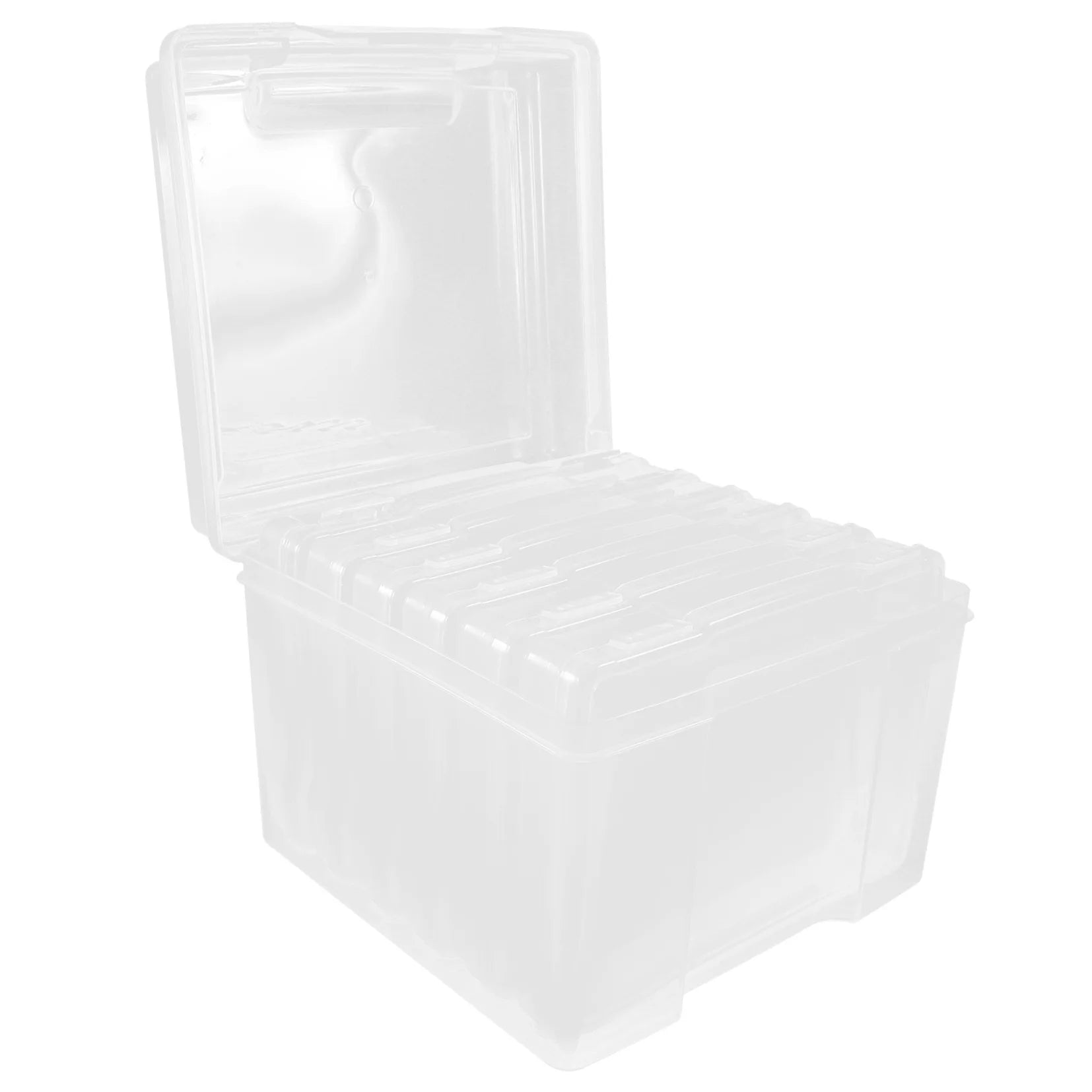 6Pcs Cards Storage Boxes Postcards Photos Organizing Cases Clear Plastic Storage Cases – Clear-View Organization with Functional, Easy-Use Details