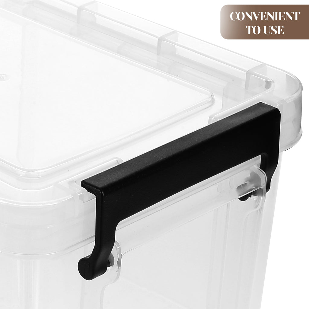 Transparent Dust-proof and Moisture-proof Household Storage Box with Lid Makeup – Secure Lid Design with Functional, Easy-Use Details