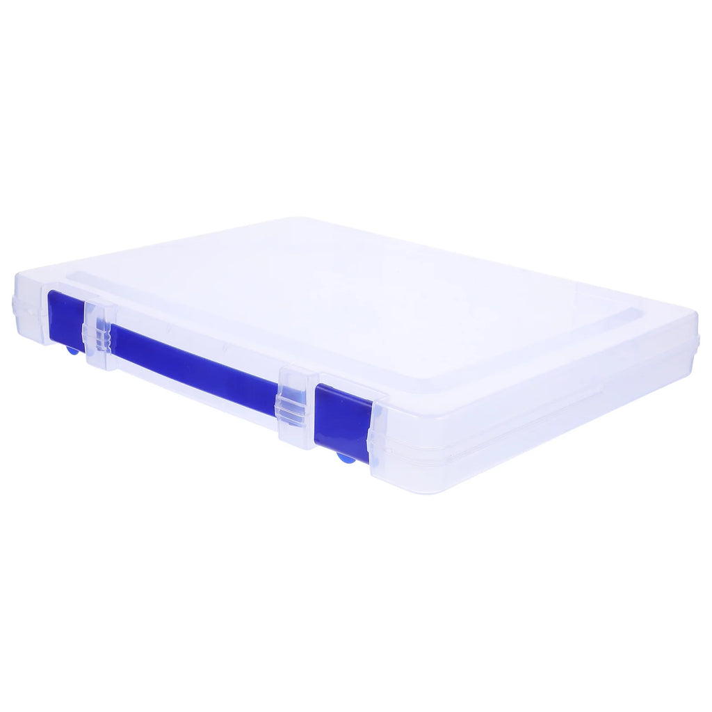 Daily Use File Case Office Organizer Organization Flat Storage Cardboard Boxes with Lids – Secure Lid Design with Functional, Easy-Use Details