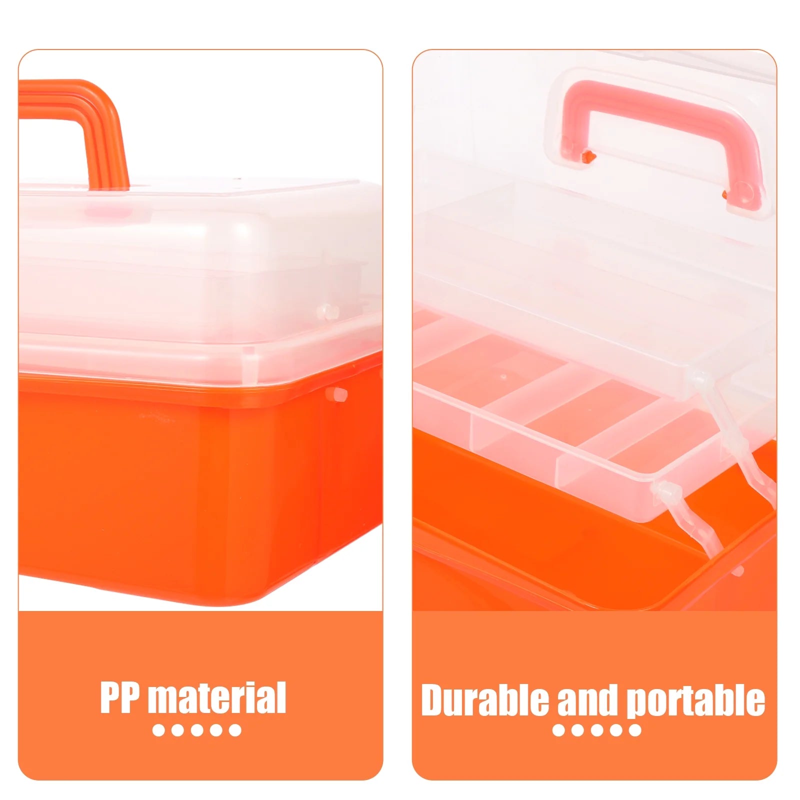 Wicker Three Layer Storage Box Household Tool Box Office 32X17CM Orange – Practical Home Organization with Functional, Easy-Use Details