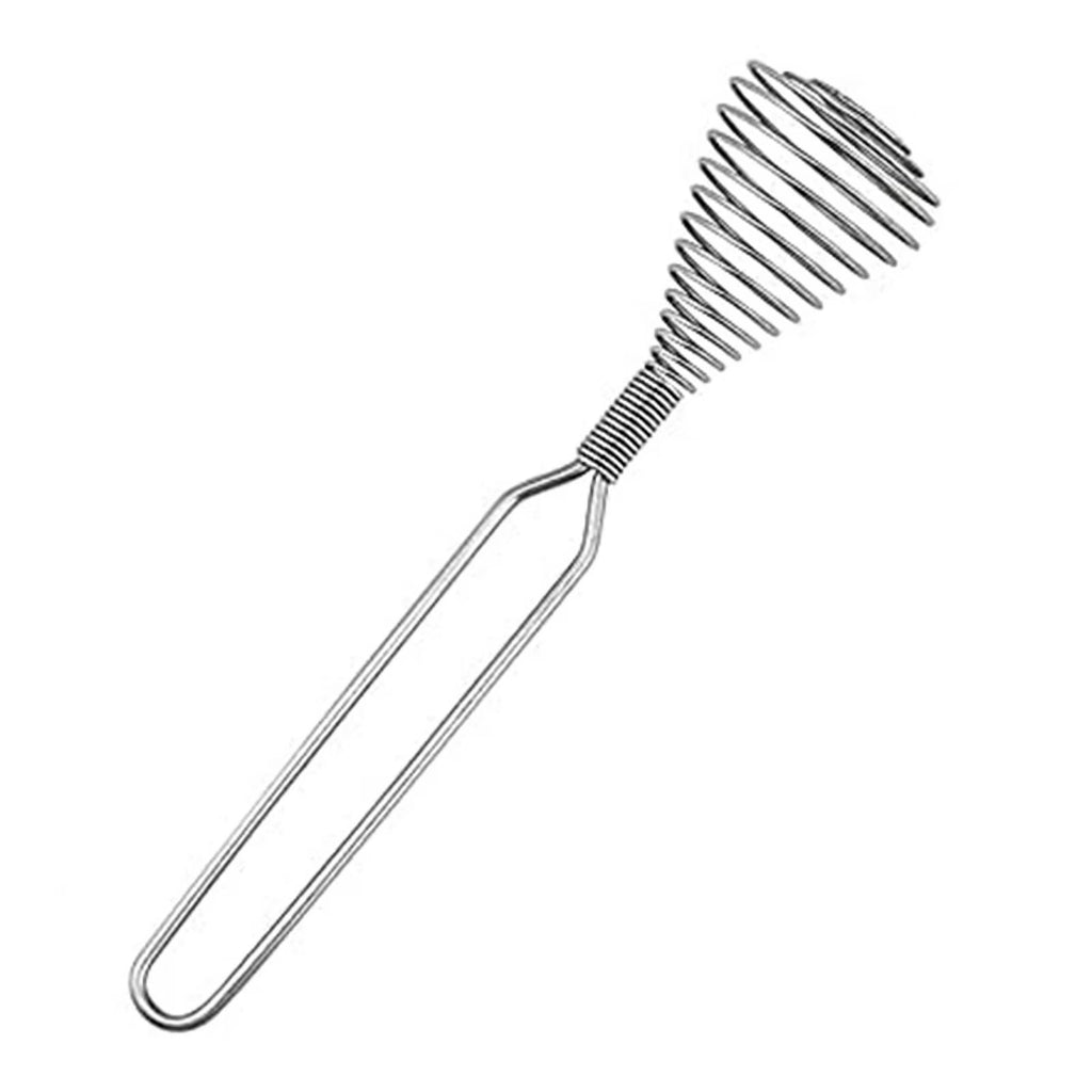 Stainless Steel Spring Coil Whisk Wire Whip-Cream Egg Beater -Cream Hand Mixer Kitchen Tool Accessories for Mixing – Durable Stainless Steel Construction with Functional, Easy-Use Details