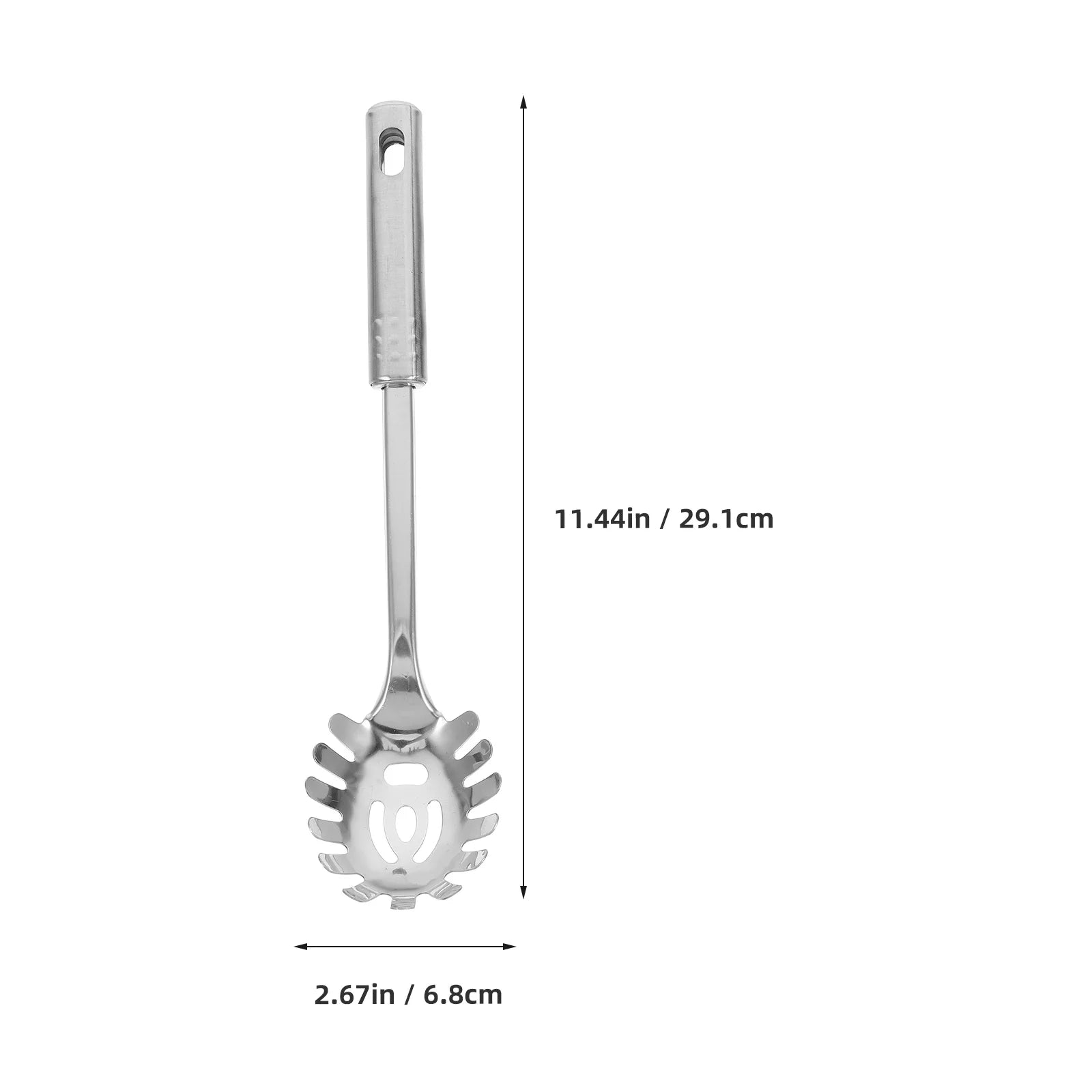 Stainless Steel Pasta Server 1 Set Spaghetti Spoon Noodle Claw Pasta Fork Metal Pasta Spoon Heat Resistant for Cooking – Durable Stainless Steel Construction with Functional, Easy-Use Details