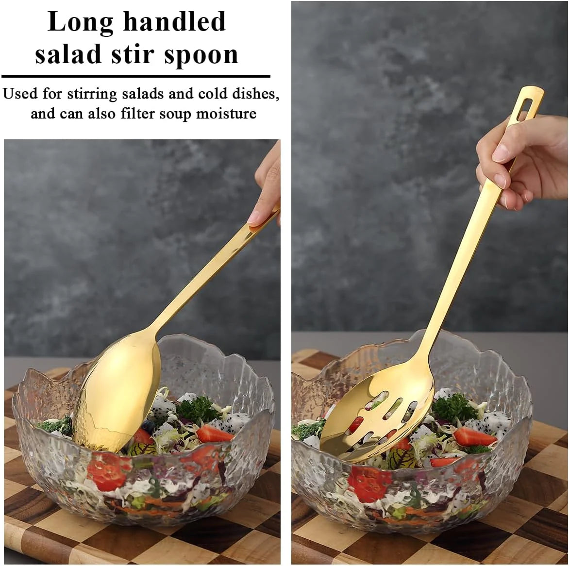 Gold Kitchen Utensils Set 6pcs Titanium Plating Stainless Steel Cooking Utensils Set Heavy Duty Kitchen Tools Spatulas Set Home Essentials Kitchen Gadgets Accessories – Durable Stainless Steel Construction with Functional, Easy-Use Details