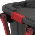 Black 40 Gallon Wheeled Plastic Storage Container with Handle 2 Pack$$Office – Convenient Carry Handles with Functional, Easy-Use Details